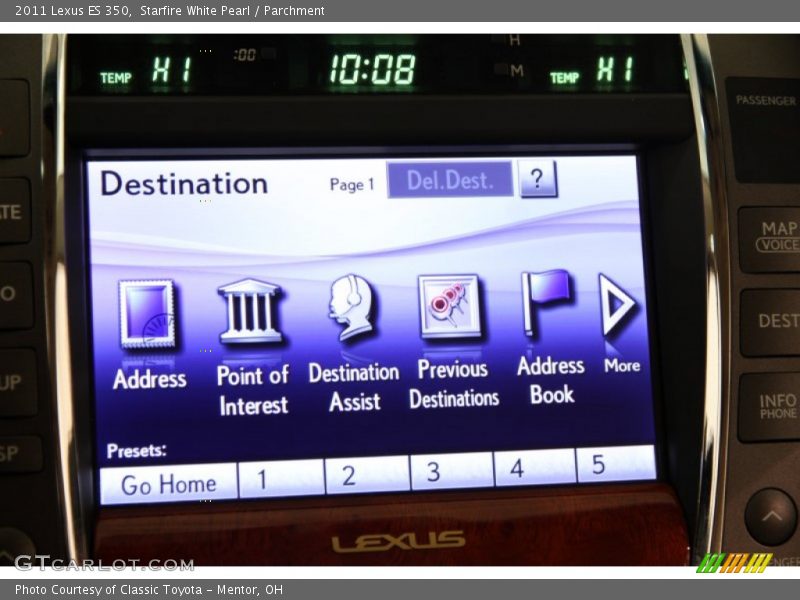 Starfire White Pearl / Parchment 2011 Lexus ES 350