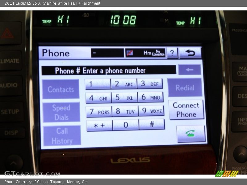 Starfire White Pearl / Parchment 2011 Lexus ES 350