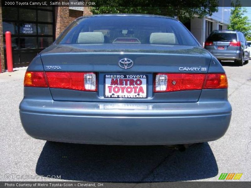Sailfin Blue Metallic / Oak 2000 Toyota Camry LE