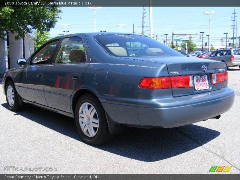 Sailfin Blue Metallic / Oak 2000 Toyota Camry LE