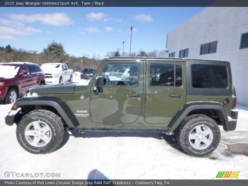 Tank / Black 2015 Jeep Wrangler Unlimited Sport 4x4