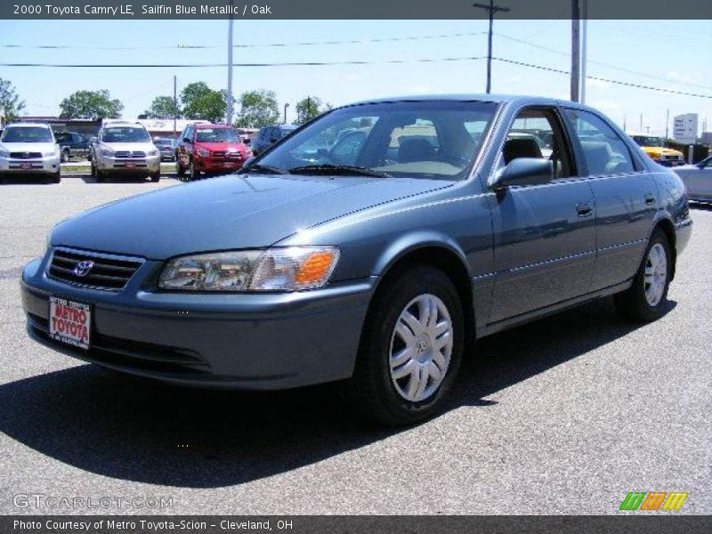 Sailfin Blue Metallic / Oak 2000 Toyota Camry LE