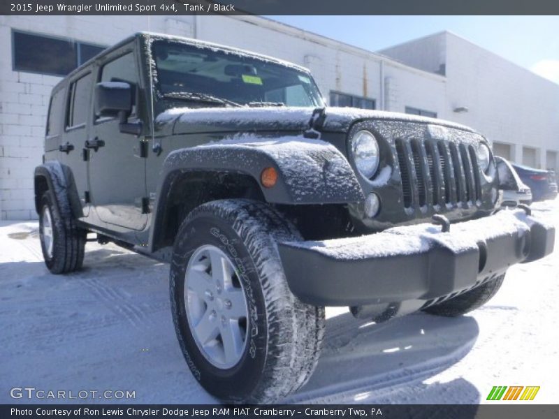 Tank / Black 2015 Jeep Wrangler Unlimited Sport 4x4