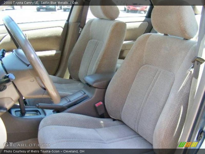 Sailfin Blue Metallic / Oak 2000 Toyota Camry LE