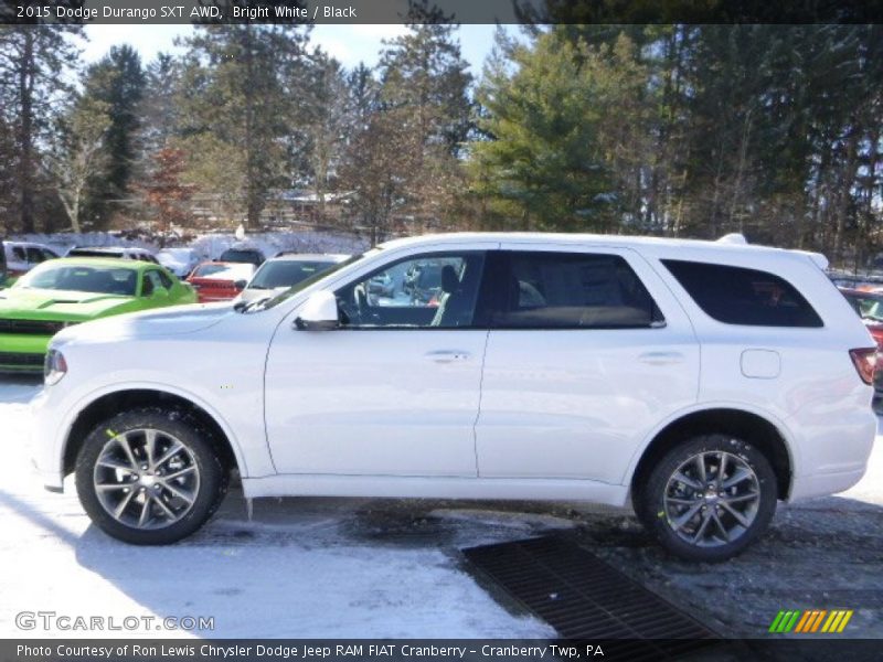 Bright White / Black 2015 Dodge Durango SXT AWD