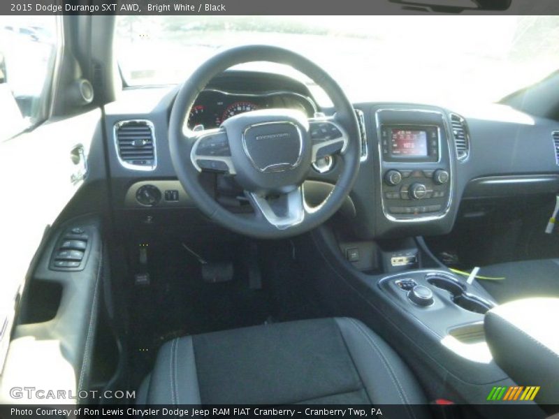 Bright White / Black 2015 Dodge Durango SXT AWD