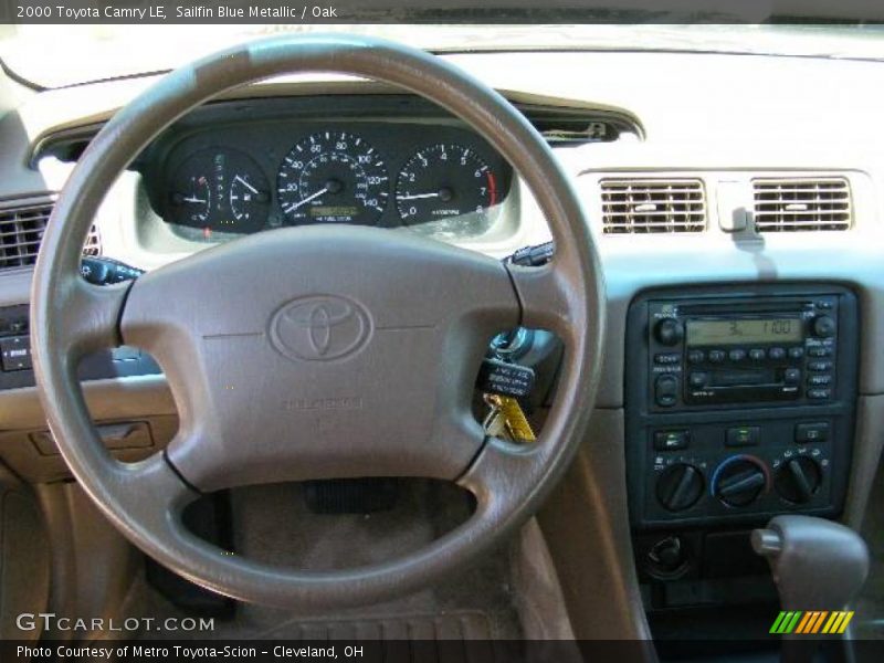 Sailfin Blue Metallic / Oak 2000 Toyota Camry LE