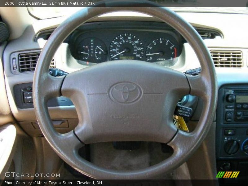 Sailfin Blue Metallic / Oak 2000 Toyota Camry LE