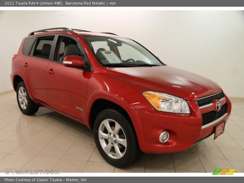 Barcelona Red Metallic / Ash 2011 Toyota RAV4 Limited 4WD