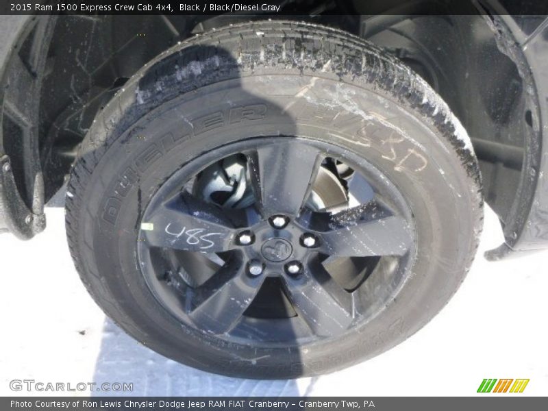 Black / Black/Diesel Gray 2015 Ram 1500 Express Crew Cab 4x4