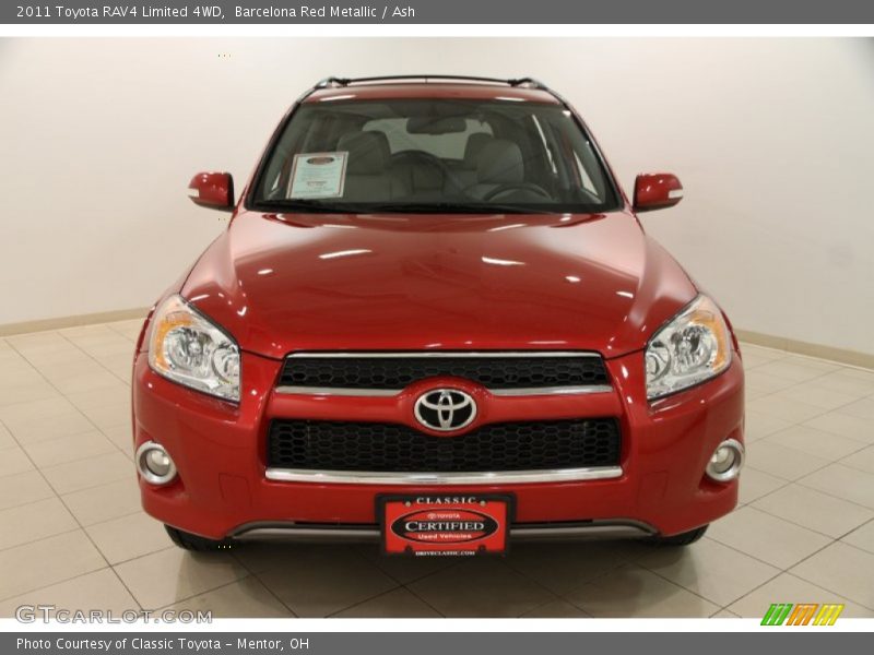 Barcelona Red Metallic / Ash 2011 Toyota RAV4 Limited 4WD