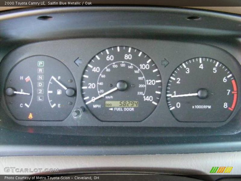 Sailfin Blue Metallic / Oak 2000 Toyota Camry LE