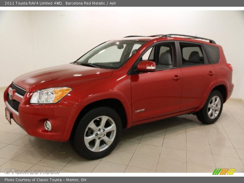 Barcelona Red Metallic / Ash 2011 Toyota RAV4 Limited 4WD