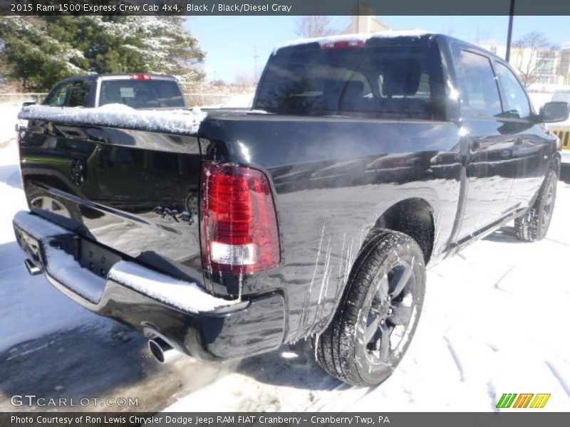 Black / Black/Diesel Gray 2015 Ram 1500 Express Crew Cab 4x4