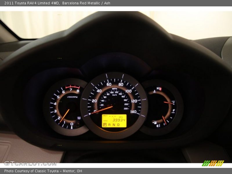 Barcelona Red Metallic / Ash 2011 Toyota RAV4 Limited 4WD
