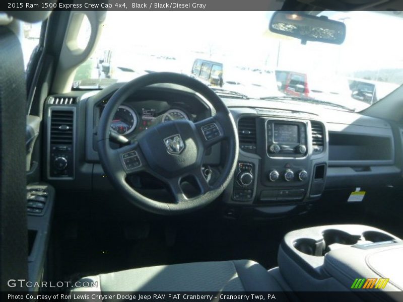 Black / Black/Diesel Gray 2015 Ram 1500 Express Crew Cab 4x4