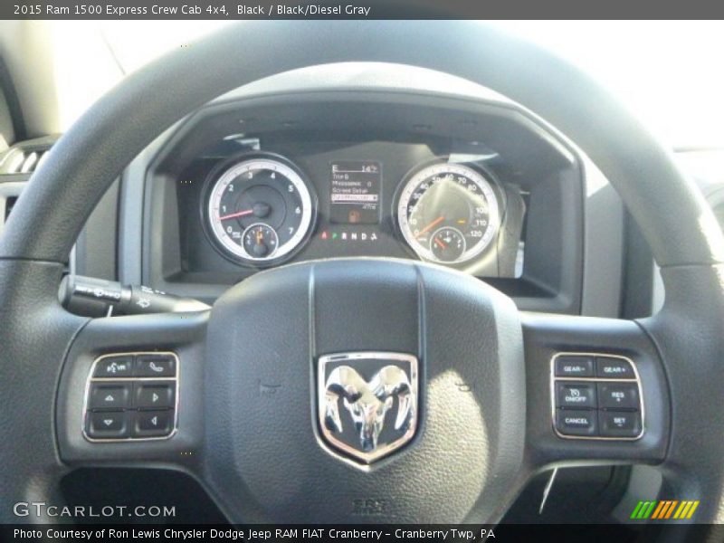 Black / Black/Diesel Gray 2015 Ram 1500 Express Crew Cab 4x4