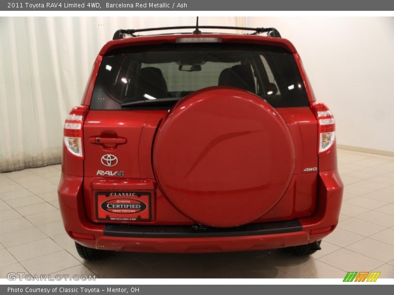 Barcelona Red Metallic / Ash 2011 Toyota RAV4 Limited 4WD