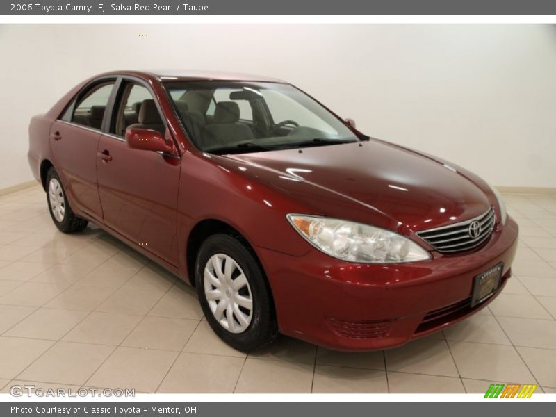 Salsa Red Pearl / Taupe 2006 Toyota Camry LE