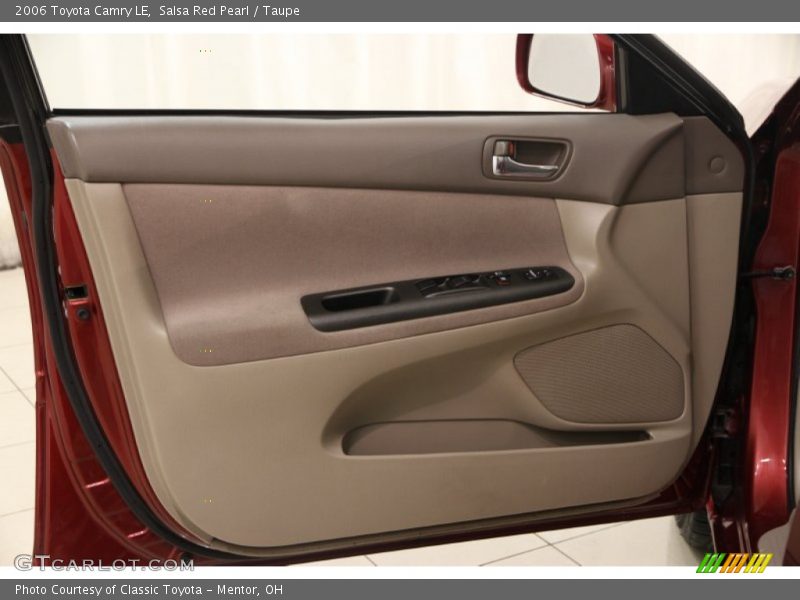 Salsa Red Pearl / Taupe 2006 Toyota Camry LE