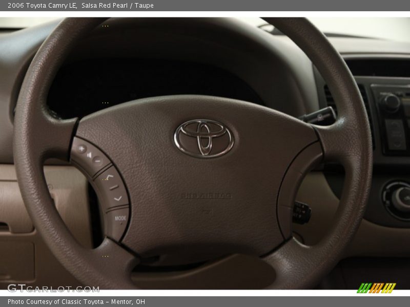 Salsa Red Pearl / Taupe 2006 Toyota Camry LE