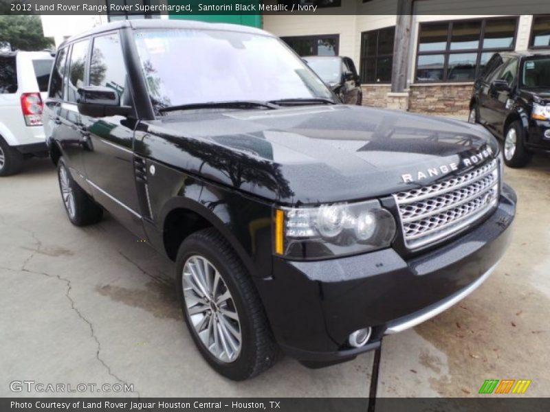 Santorini Black Metallic / Ivory 2012 Land Rover Range Rover Supercharged