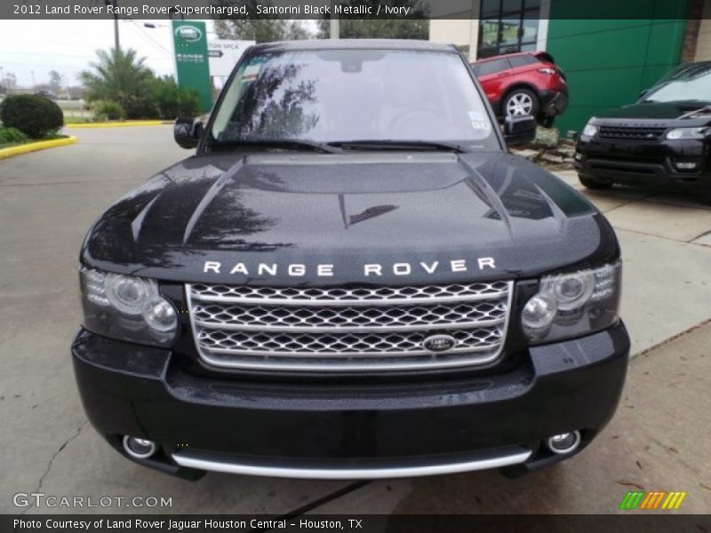 Santorini Black Metallic / Ivory 2012 Land Rover Range Rover Supercharged