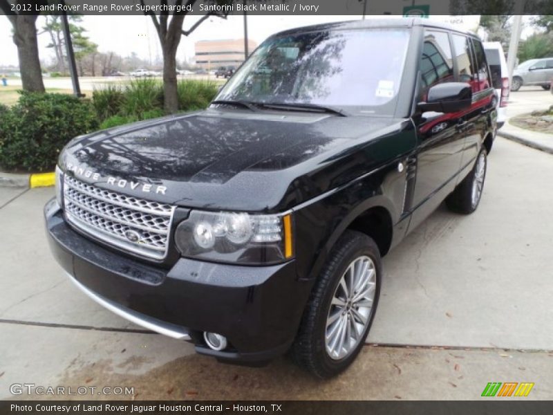 Santorini Black Metallic / Ivory 2012 Land Rover Range Rover Supercharged