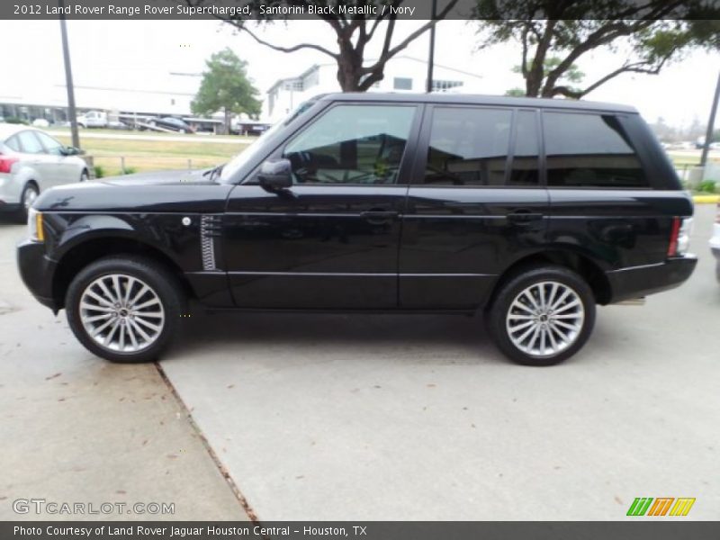 Santorini Black Metallic / Ivory 2012 Land Rover Range Rover Supercharged