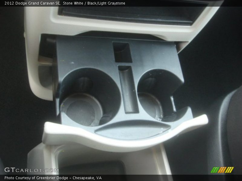 Stone White / Black/Light Graystone 2012 Dodge Grand Caravan SE