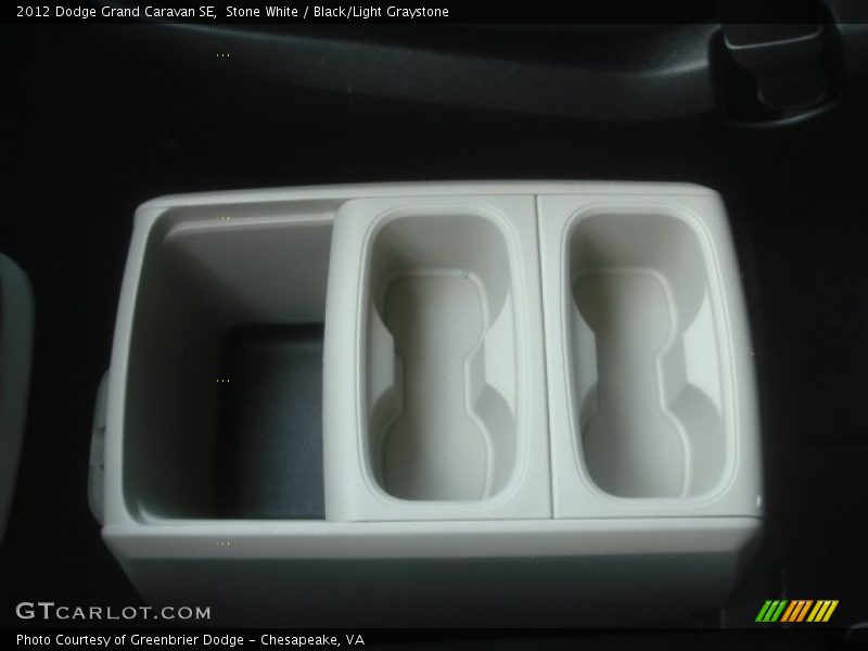 Stone White / Black/Light Graystone 2012 Dodge Grand Caravan SE