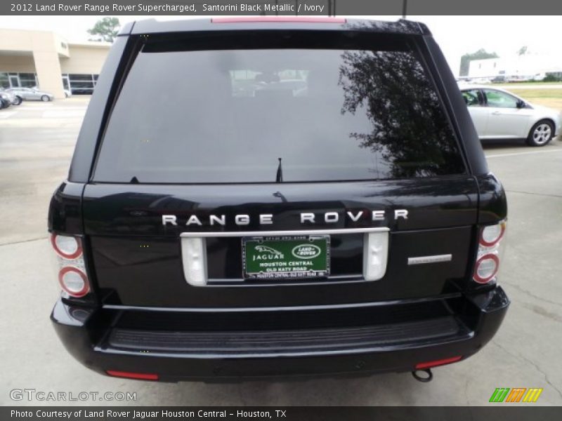 Santorini Black Metallic / Ivory 2012 Land Rover Range Rover Supercharged