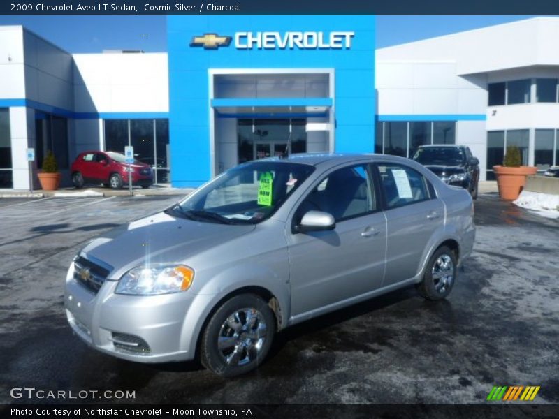 Cosmic Silver / Charcoal 2009 Chevrolet Aveo LT Sedan