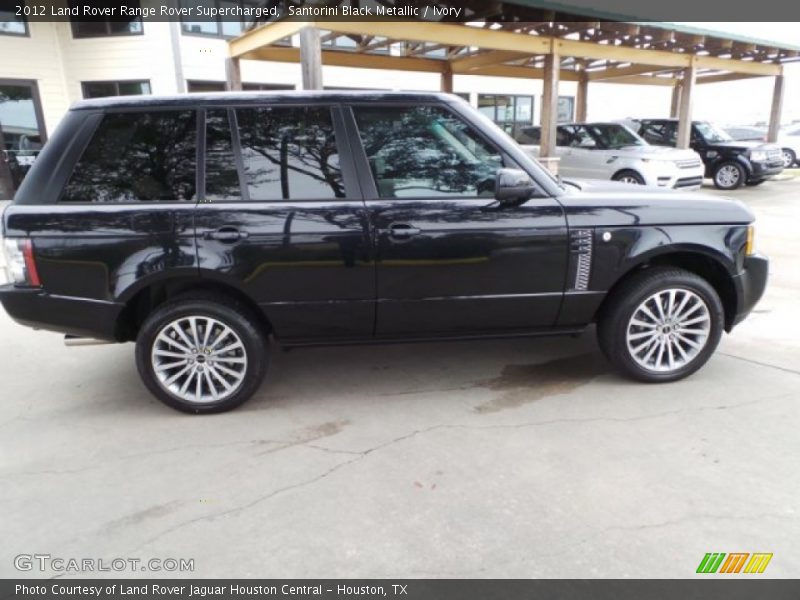Santorini Black Metallic / Ivory 2012 Land Rover Range Rover Supercharged