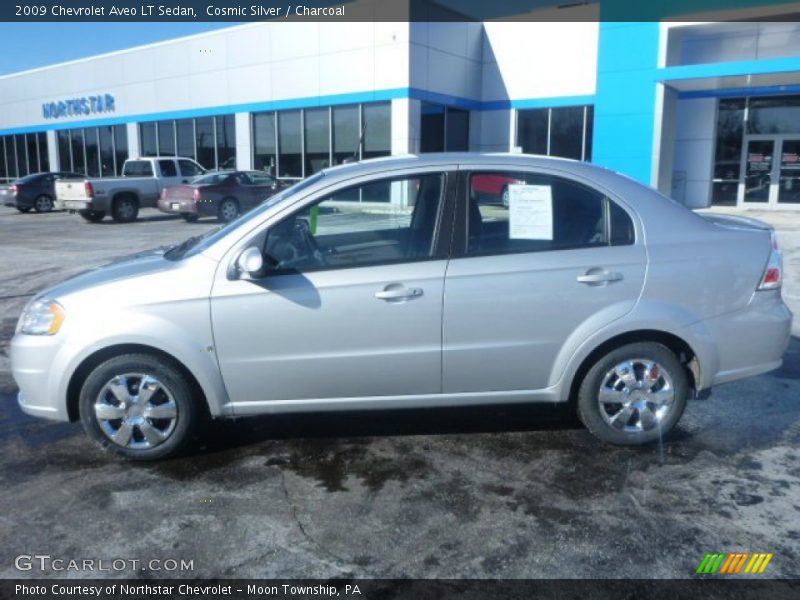 Cosmic Silver / Charcoal 2009 Chevrolet Aveo LT Sedan