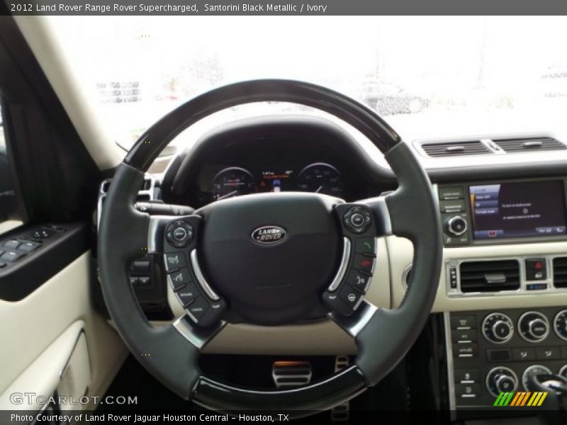 Santorini Black Metallic / Ivory 2012 Land Rover Range Rover Supercharged