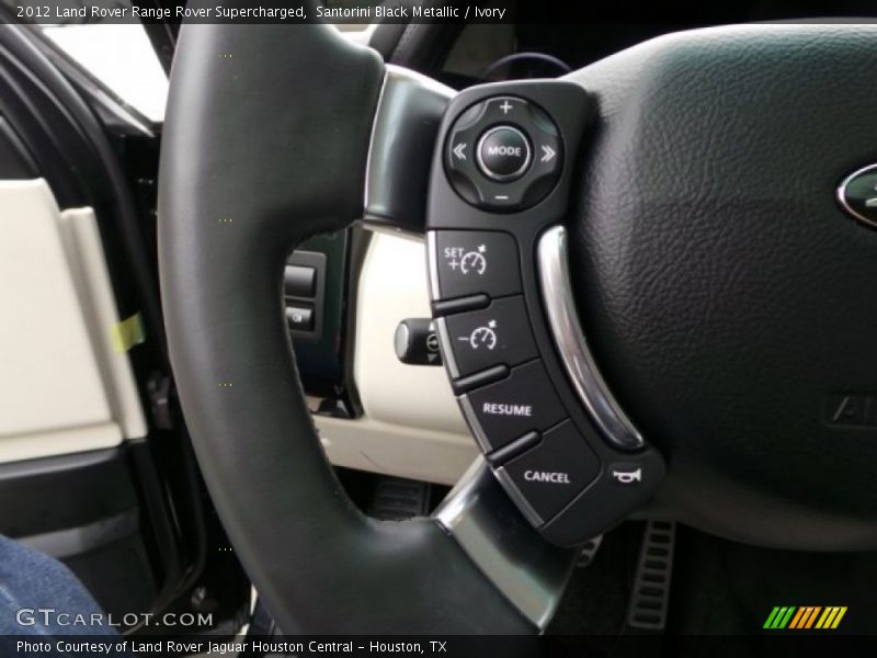 Santorini Black Metallic / Ivory 2012 Land Rover Range Rover Supercharged