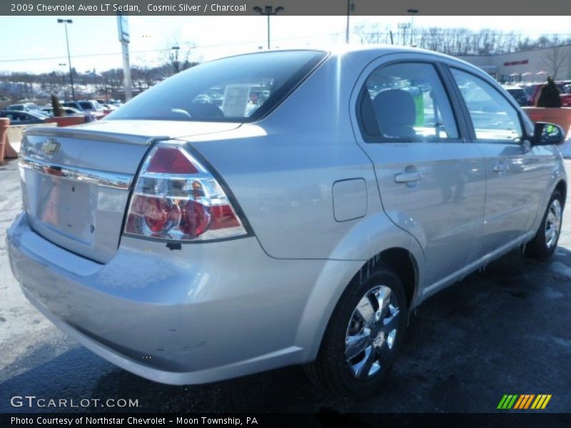 Cosmic Silver / Charcoal 2009 Chevrolet Aveo LT Sedan