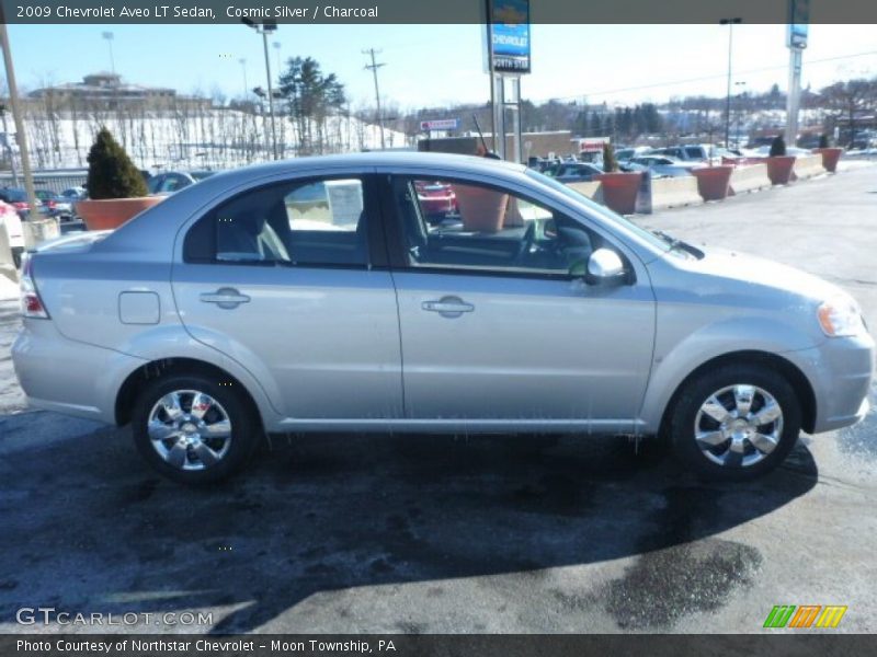 Cosmic Silver / Charcoal 2009 Chevrolet Aveo LT Sedan