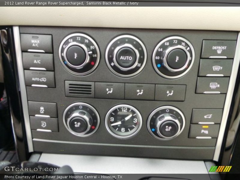 Santorini Black Metallic / Ivory 2012 Land Rover Range Rover Supercharged