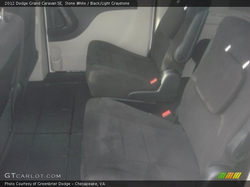 Stone White / Black/Light Graystone 2012 Dodge Grand Caravan SE