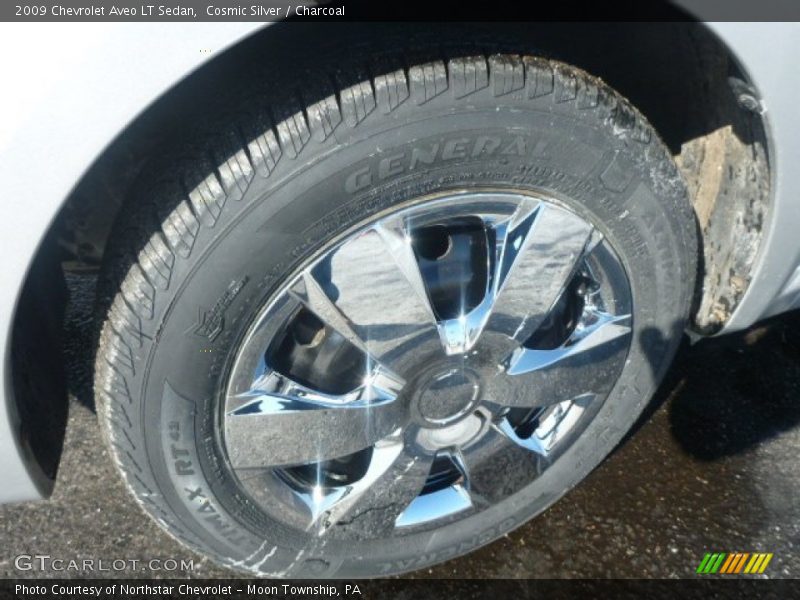 Cosmic Silver / Charcoal 2009 Chevrolet Aveo LT Sedan