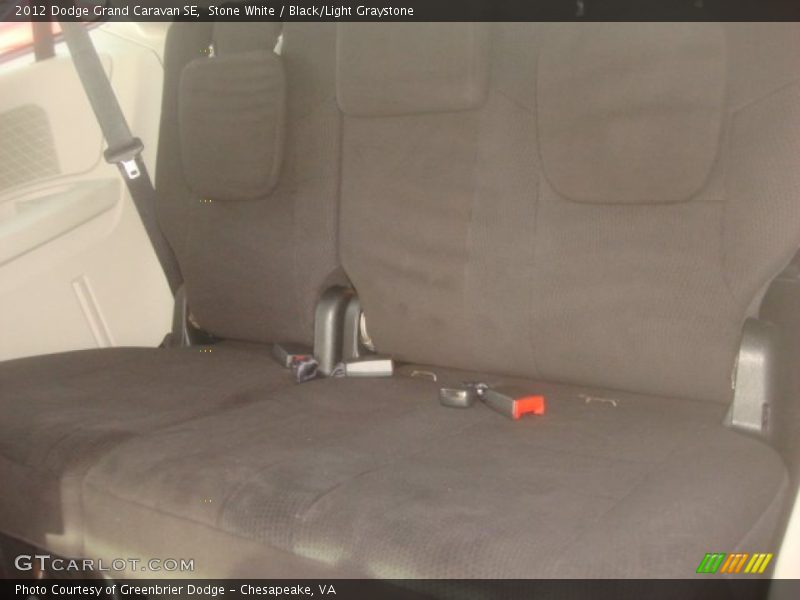Stone White / Black/Light Graystone 2012 Dodge Grand Caravan SE