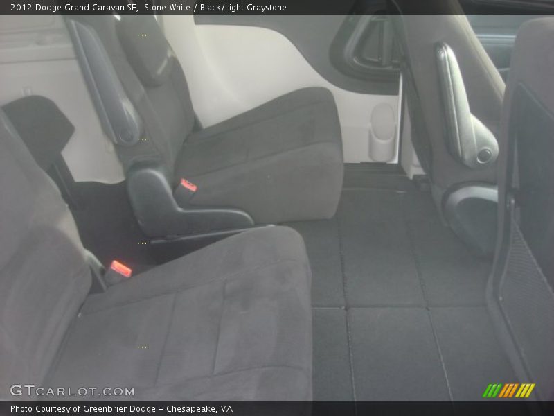 Stone White / Black/Light Graystone 2012 Dodge Grand Caravan SE