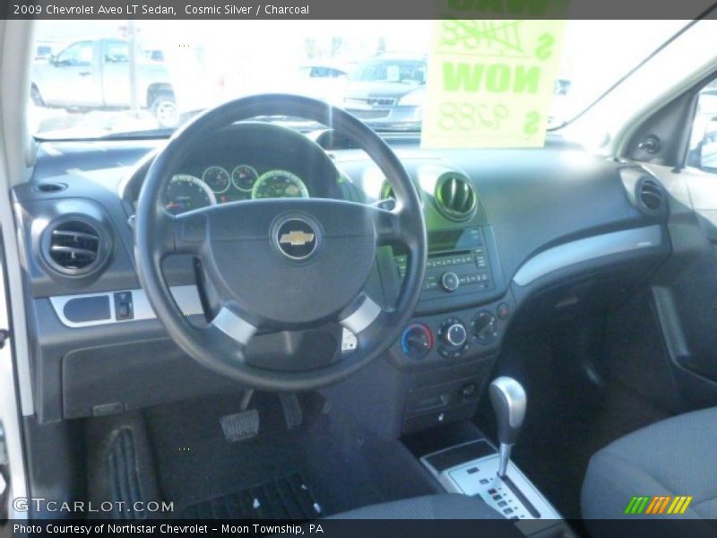Cosmic Silver / Charcoal 2009 Chevrolet Aveo LT Sedan