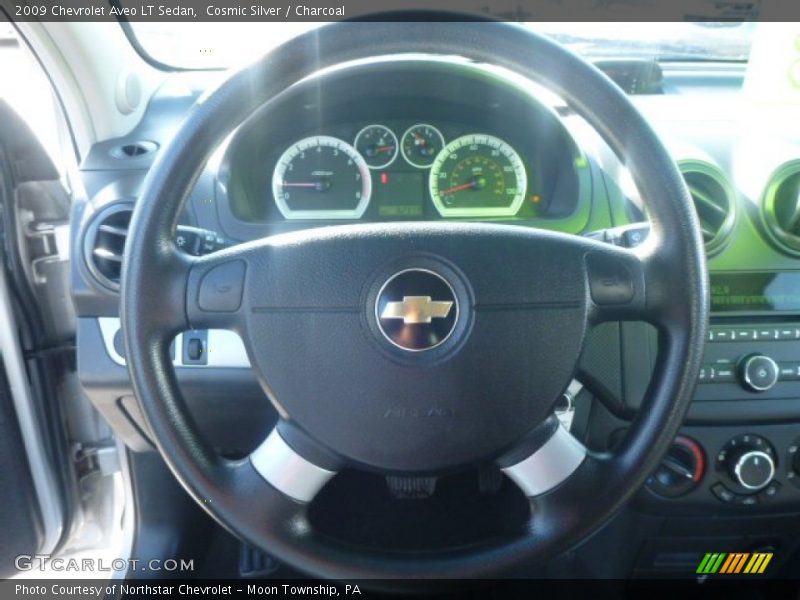 Cosmic Silver / Charcoal 2009 Chevrolet Aveo LT Sedan