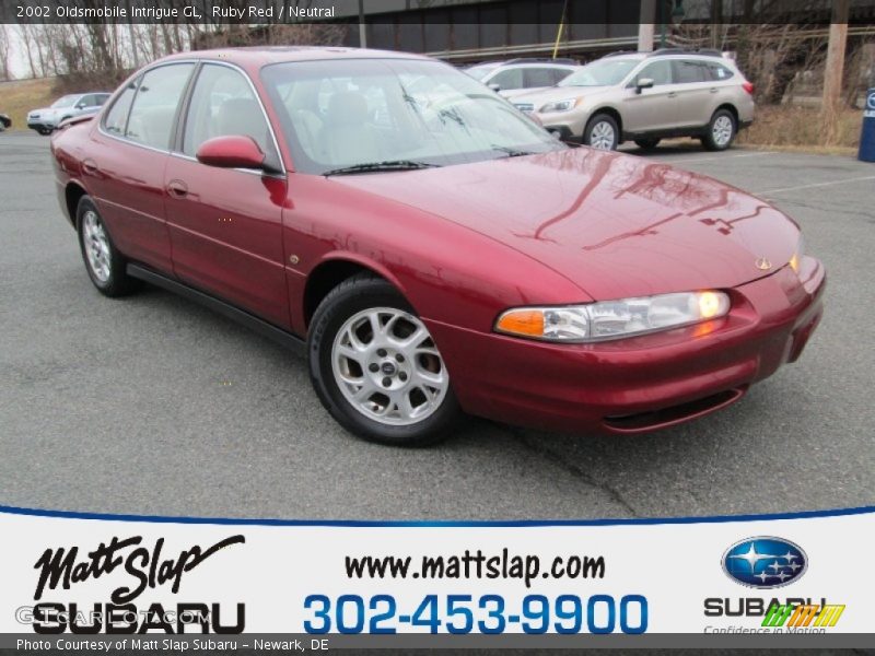 Ruby Red / Neutral 2002 Oldsmobile Intrigue GL