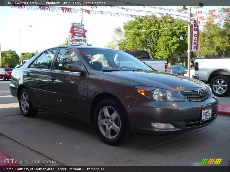 Phantom Gray Pearl / Dark Charcoal 2003 Toyota Camry LE