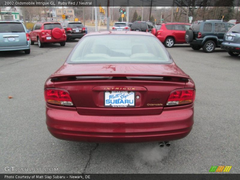 Ruby Red / Neutral 2002 Oldsmobile Intrigue GL