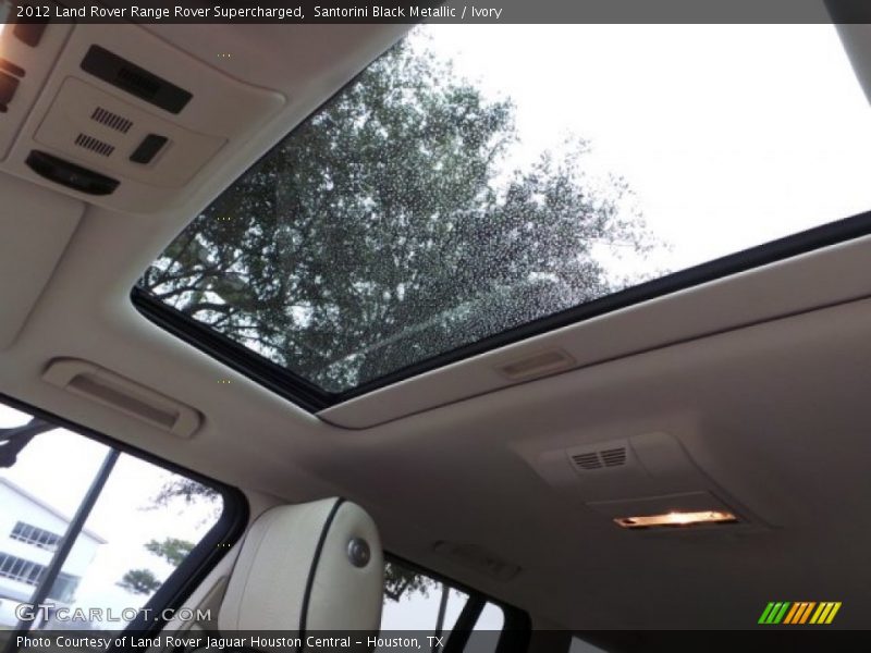 Santorini Black Metallic / Ivory 2012 Land Rover Range Rover Supercharged